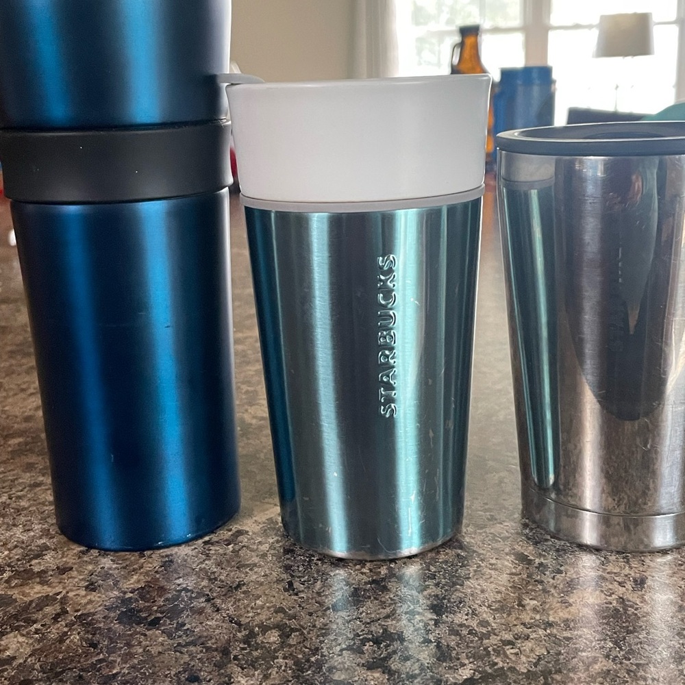 Starbucks travel cups!